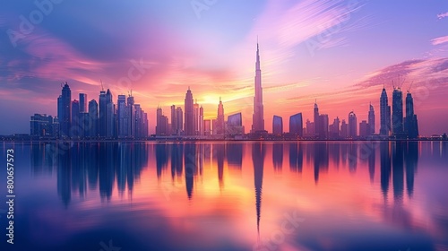 Dubai skyline, UAE's pinnacle of luxury photo