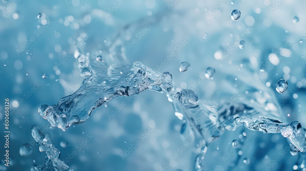 backdrop of clean water splashed with bubbles with light blue background backdrop of clean water splashed with bubbles with light blue background