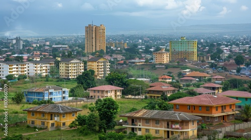 Kisumu skyline, Kenya, lakeside city growth photo