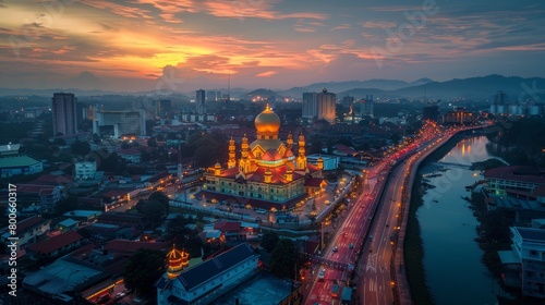 Kota Bharu skyline, Malaysia, cultural and crafts hub photo