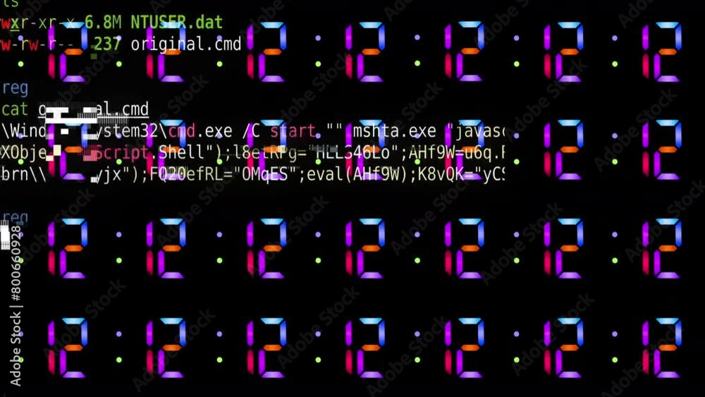 rainbow digital numbers clock rainbow digital numbers clock