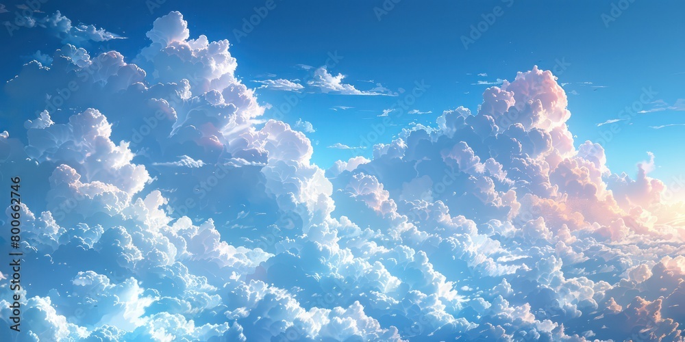background of a blue sky with soft clouds and nice light background of a blue sky with soft clouds and nice light