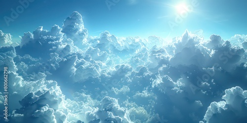 background of a blue sky with soft clouds and nice light