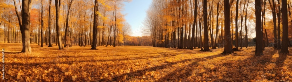Vibrant Autumn Woodland Landscape