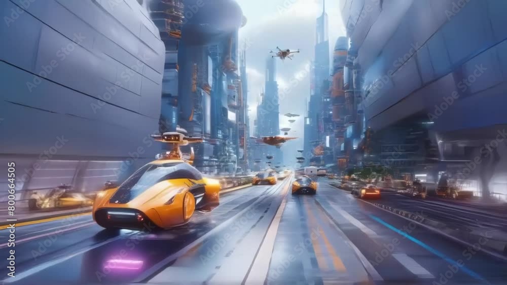 Vibrant Futuristic City with Advanced Mobility Solutions
Vibrant Futuristic City with Advanced Mobility Solutions