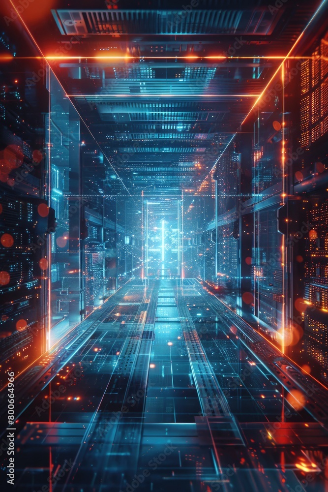 A stunning view of a futuristic city at night. Perfect for technology or urban themed projects A stunning view of a futuristic city at night. Perfect for technology or urban themed projects
