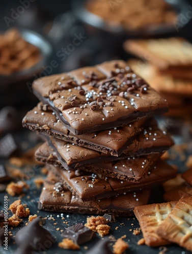 picture of chocolate cookies and delicious chips