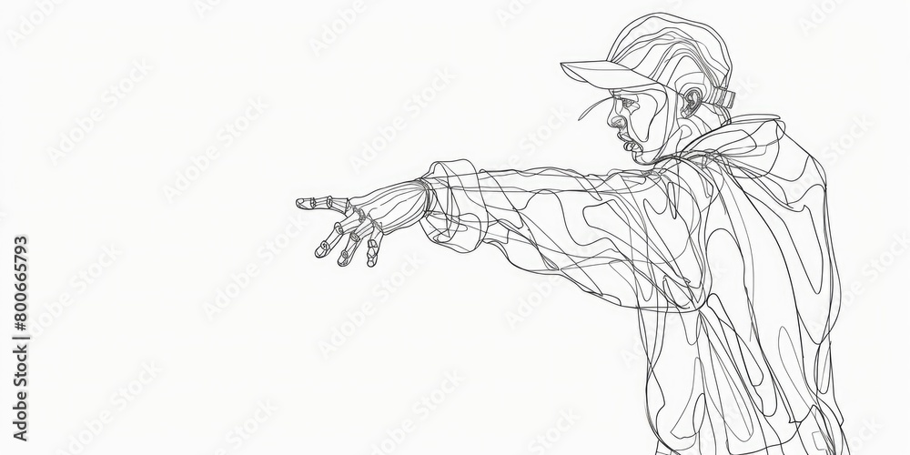 Detailed drawing of a man holding a baseball bat. Ideal for sports or self-defense concepts Detailed drawing of a man holding a baseball bat. Ideal for sports or self-defense concepts