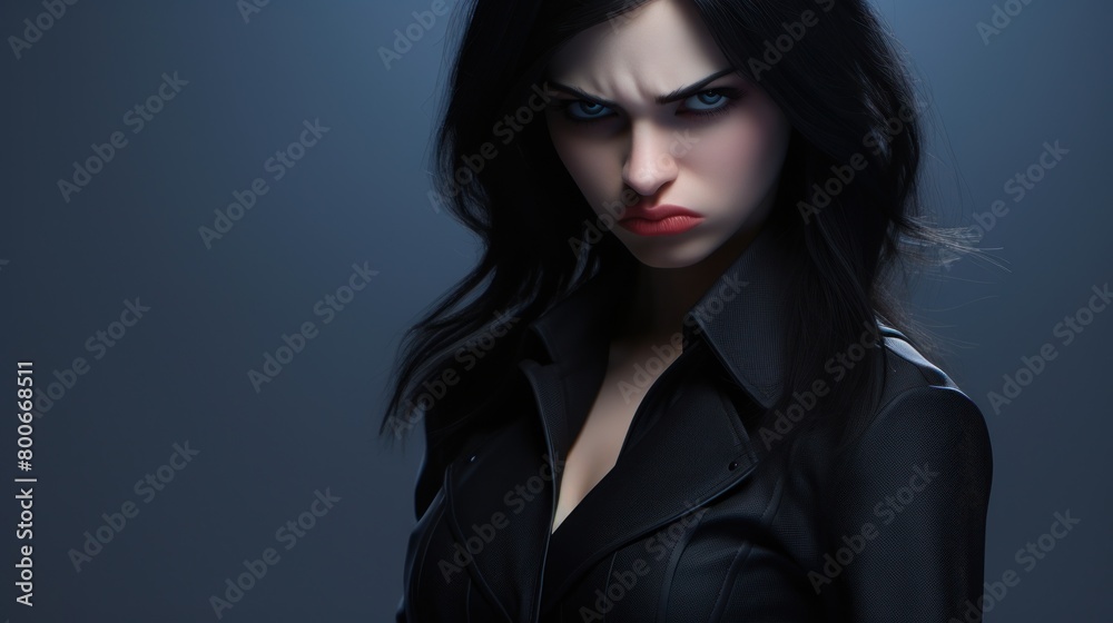 Intense Gaze of a Mysterious Woman Intense Gaze of a Mysterious Woman