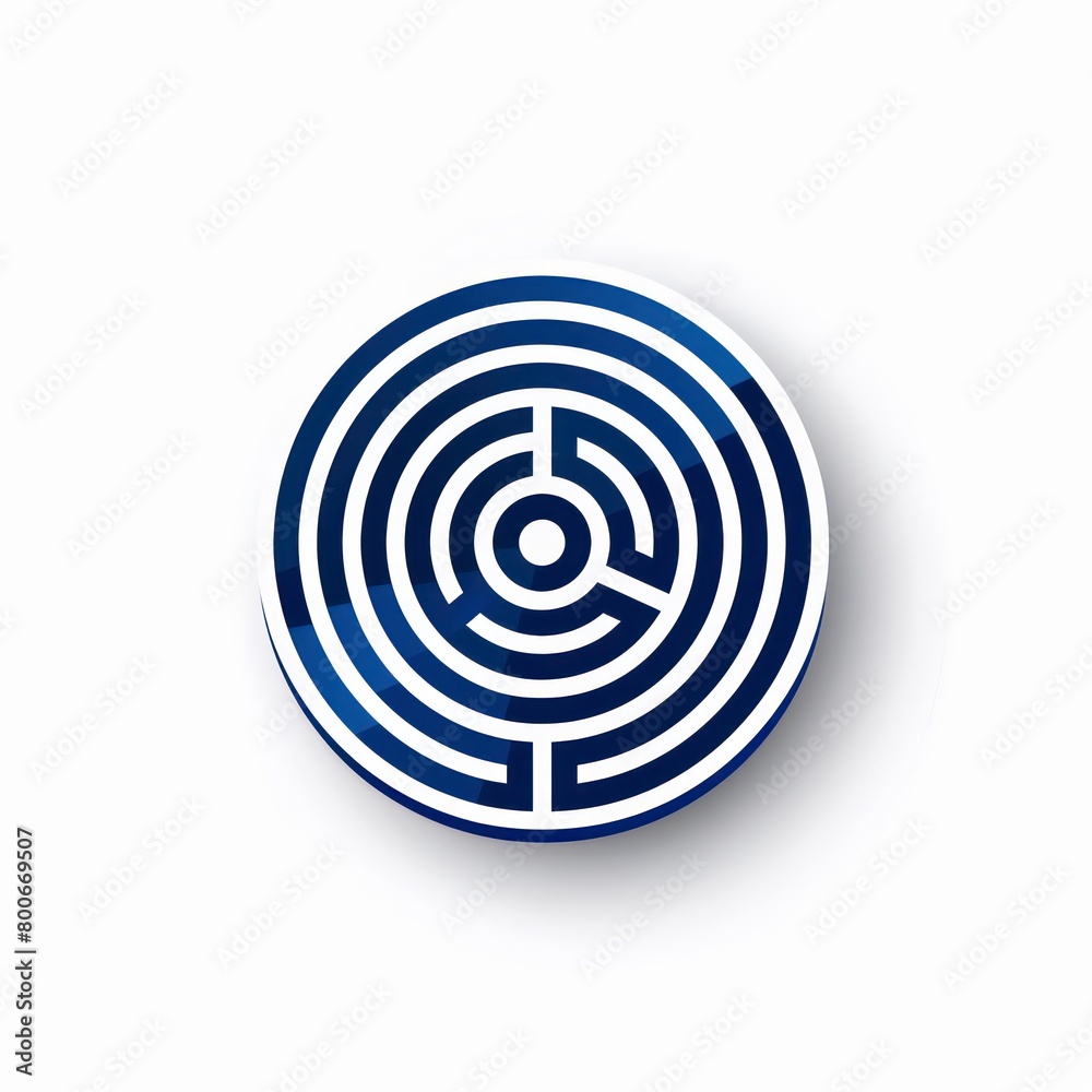 minimal symbol of a labyrinth in blue shade and flat design in white background
minimal symbol of a labyrinth in blue shade and flat design in white background