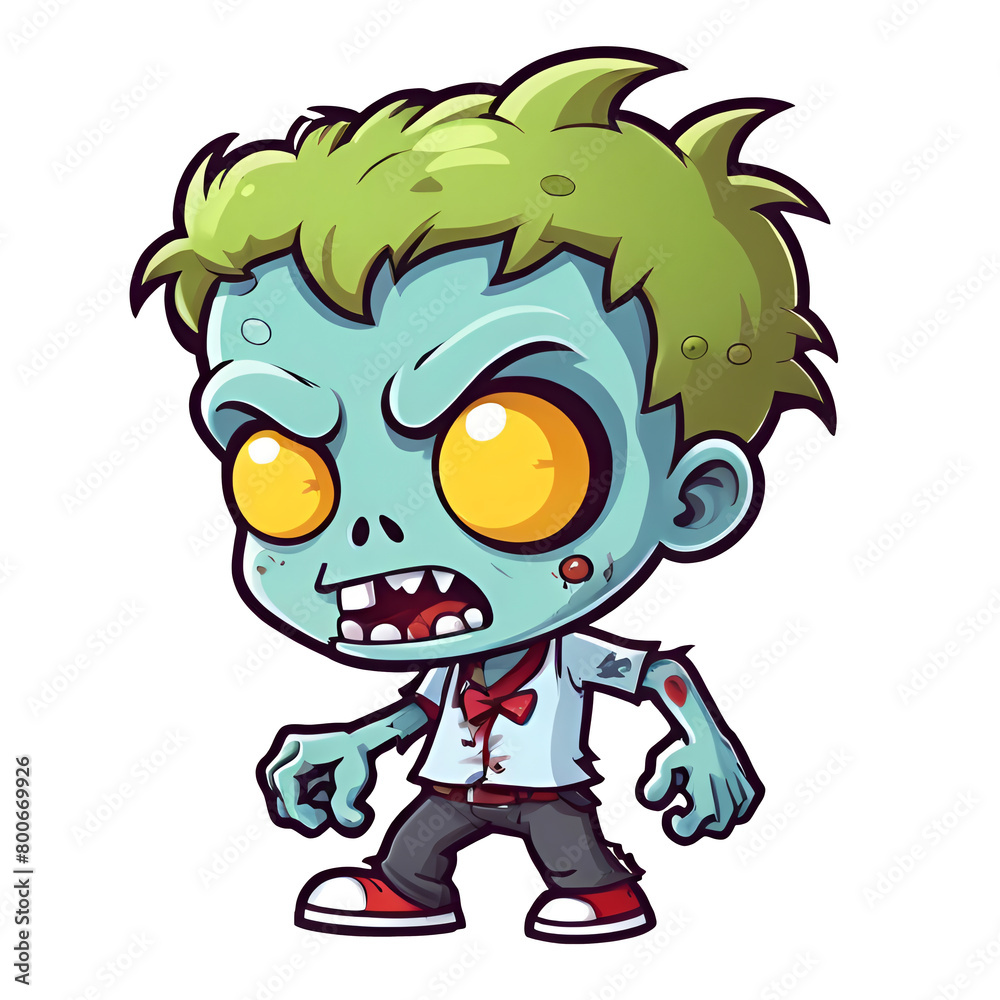 a cute chibi zombie