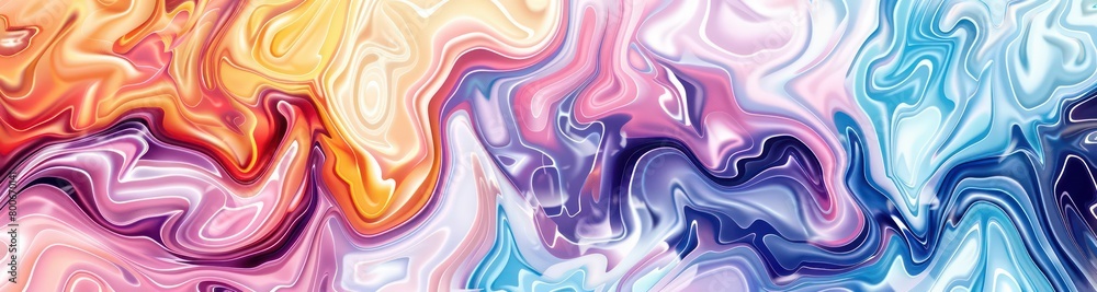 pattern of fluid vivid colors