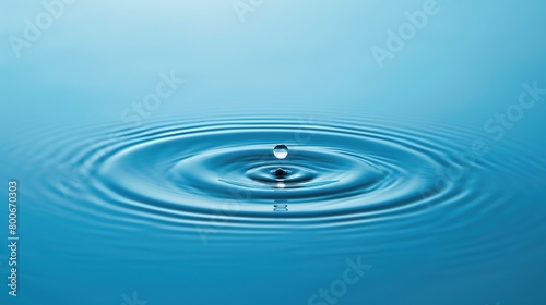 A minimalist image of a drop of water creating ripples, representing the impact of individual actions
