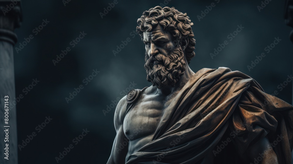 Powerful Statue of Mythological Figure Powerful Statue of Mythological Figure