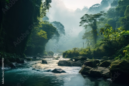 Lush Tropical Rainforest Landscape