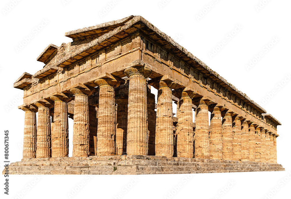 The ruins of an ancient temple. The Greek temple.