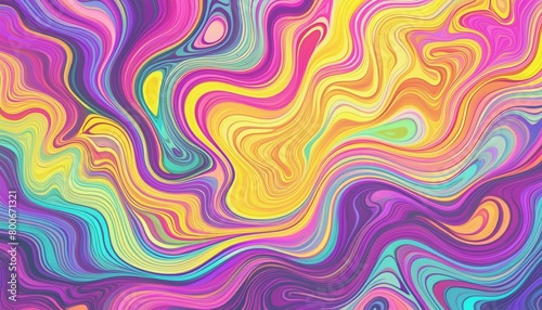 Liquid paint psychedelic swirls. Trippy abstract acrylic background