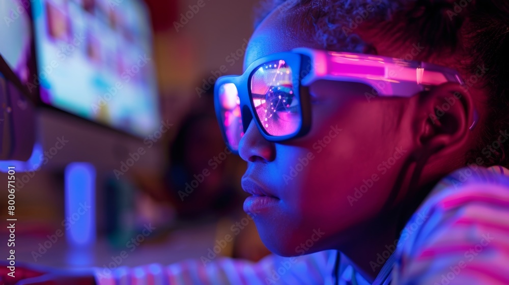 A teacher uses realtime neural monitoring data to provide personalized feedback and support to each student during a projectbased learning activity.. A teacher uses realtime neural monitoring data to provide personalized feedback and support to each student during a projectbased learning activity..
