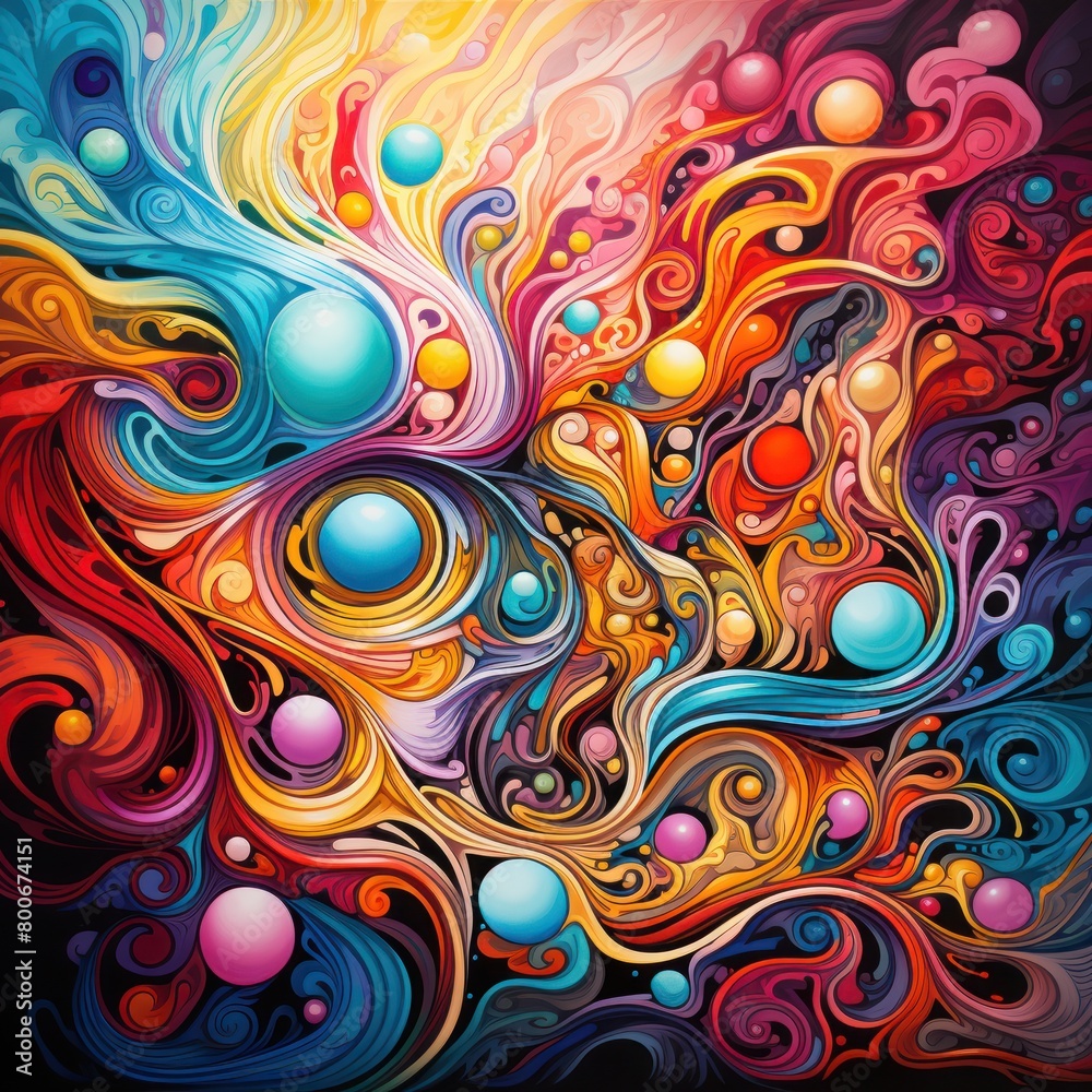 Vibrant Abstract Swirls and Shapes Vibrant Abstract Swirls and Shapes