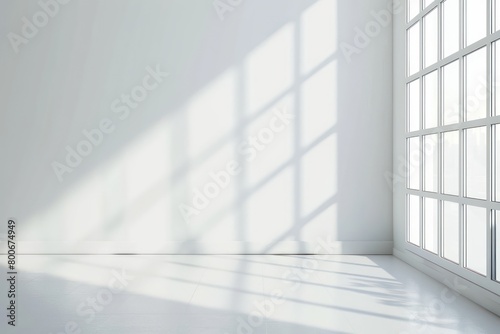 light interior with window reflection