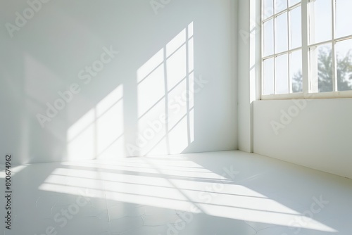 light interior with window reflection