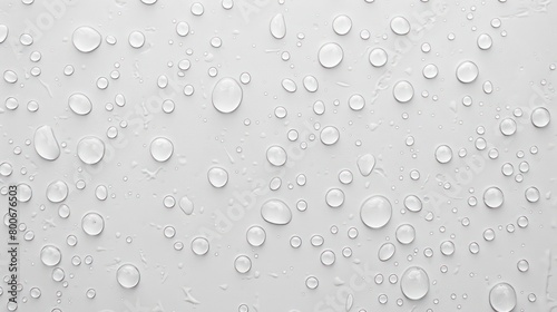 lot of raindrops on white background