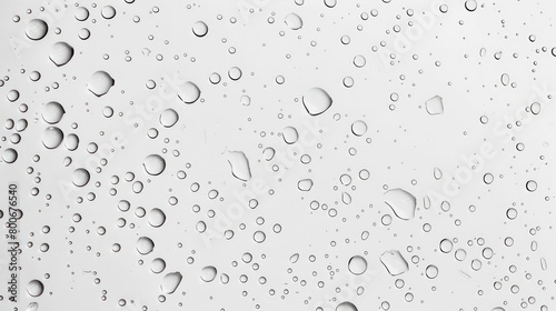 lot of raindrops on white background