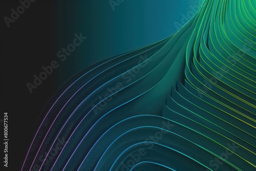 abstract gradient texture branding tech conference in black, blue, green hues