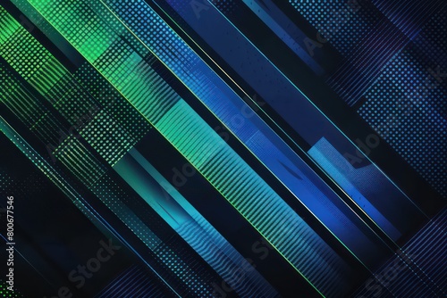 Wallpaper Mural abstract gradient texture branding tech conference in black, blue, green hues Torontodigital.ca