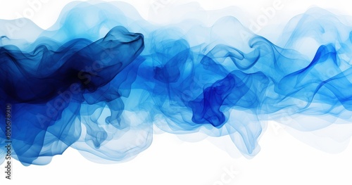 dynamic blue and white smoky design