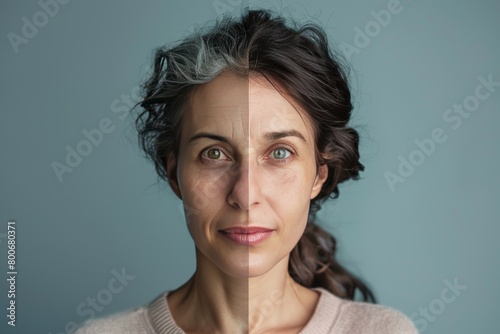 Longevity in aging acceptance contrasts youthful perspectives, splitting opinions on the efficacy of anti aging processes and age treatments. © Leo