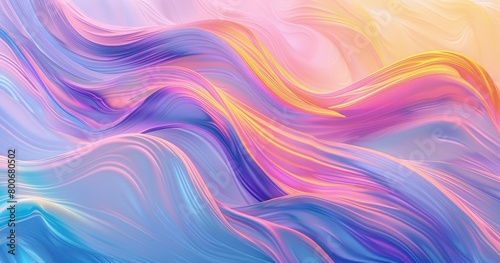 dynamic light blue, pink, purple, and turquoise yellow wave flow