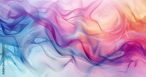 soft colorful wave illusion