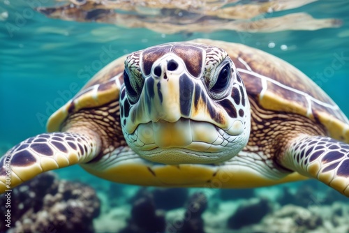  green shallow nature marine big turtle sea species seawater wild closeup island aquatic photo clear natural tropical travel philippines undersea deep bright holiday head swim dive summer reef 