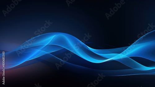 flowing blue ribbons design