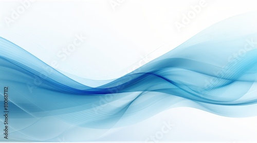 abstract blue smooth waves background