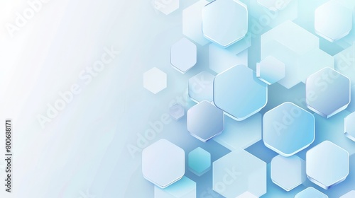 blue hexagon pattern technology theme photo