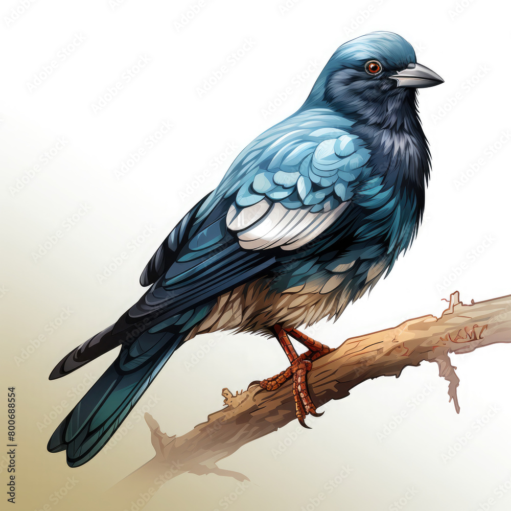 Fototapeta premium Watercolor Pigeon vector, clipart Illustration, Generative Ai