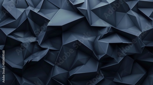 dark blue geometric facets background photo