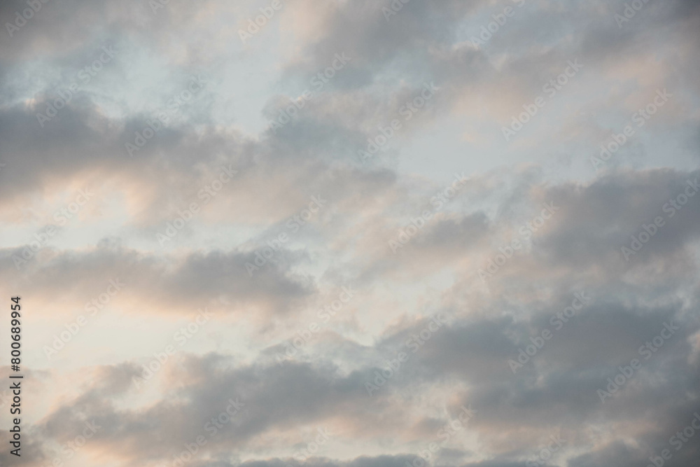 Pink and Blue Cloudy Sky