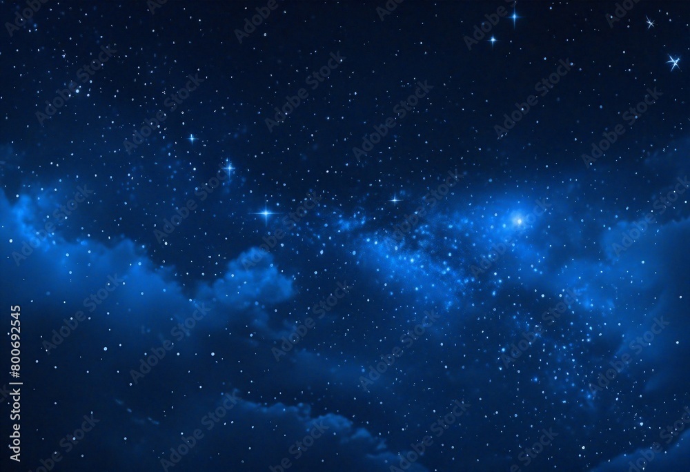 Naklejka premium Starry Night Vision: Nebulae, Stars, and Celestial Beauty