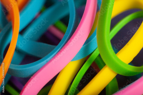 colorful elastics © GaragedayStudio