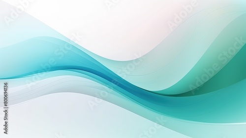 abstract blue green wave background