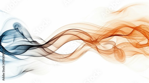 fluid abstract waves in warm and cool tones