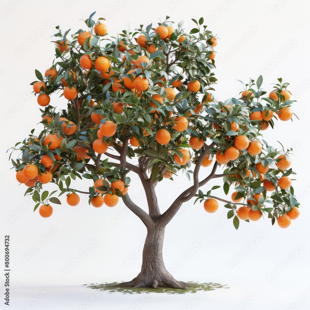 orange tree white plain background orange tree white plain background