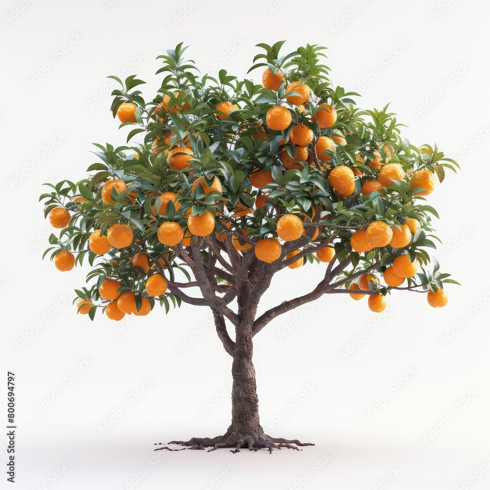 orange tree white plain background orange tree white plain background