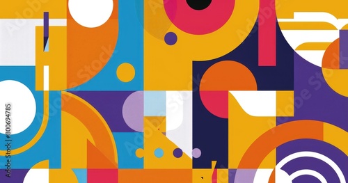 abstract pattern of colors and shapes