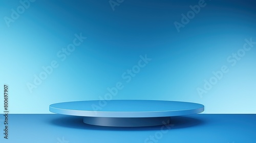 top view blue stage design background