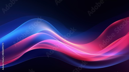 serene multicolor wave swirls background