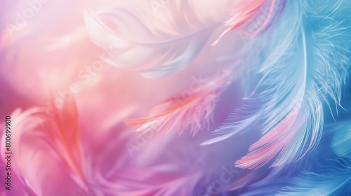 soft pastel feather abstract background